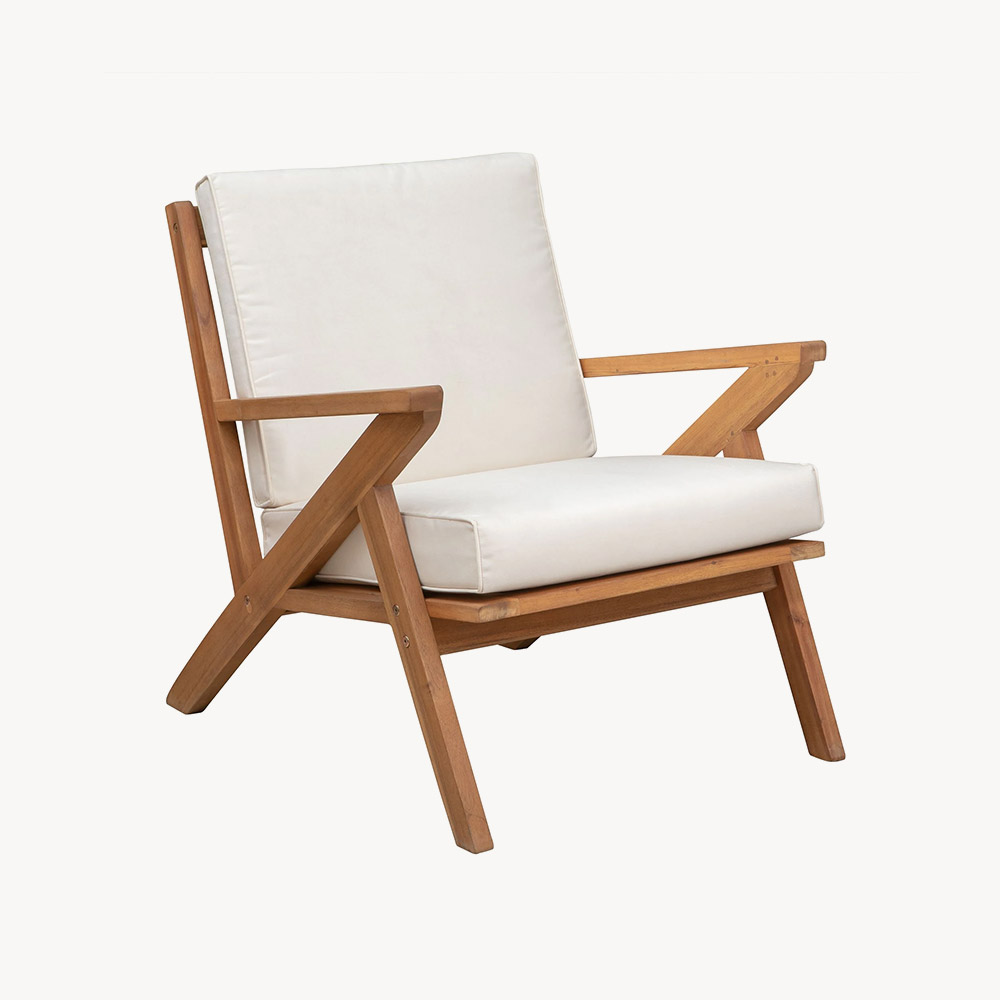 Sunny Overseas Brown Wooden Modern Lounge Chair, For Hotel Sunny Overseas Brown Wooden Modern Lounge Chair, For Hotel